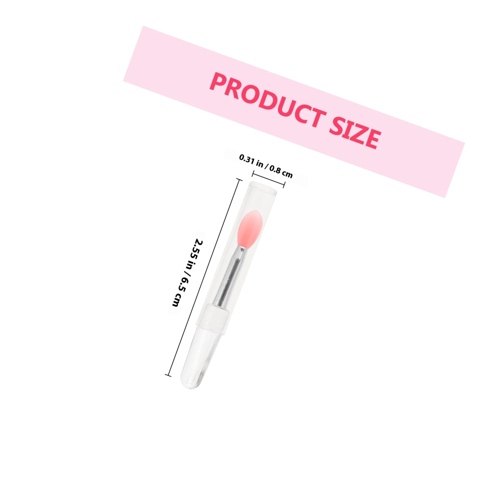 6 stuks siliconen lipmaskerborstel, ultrazacht voor nauwkeurige lippenstiftapplicatie, draagbaar make-upgebruik, lippenbalsemapplicator