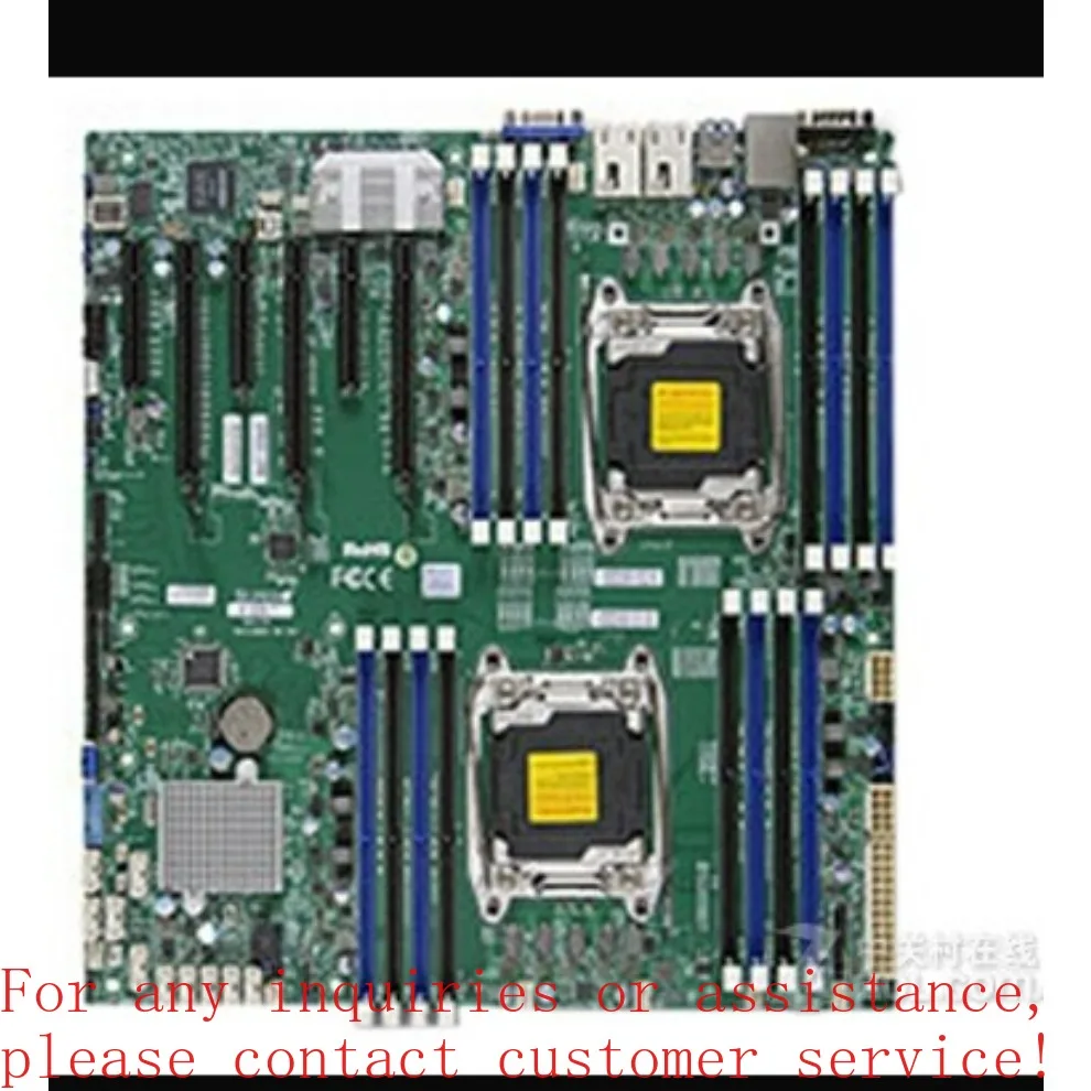 For Supermicro X10DRI-T 10 Gigabit electrical port X540 C612 3 * 16X 10 SATA3  server main board（ store no. 0433)