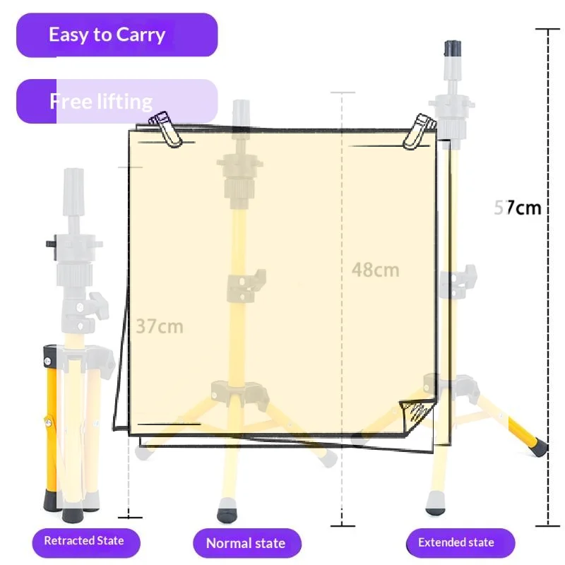 

1Pcs Metal Wig Mannequin Head Tripod Stand Wig Stand Tripod For Hairdressing Training Head Adjustable Wig Tripod Stand