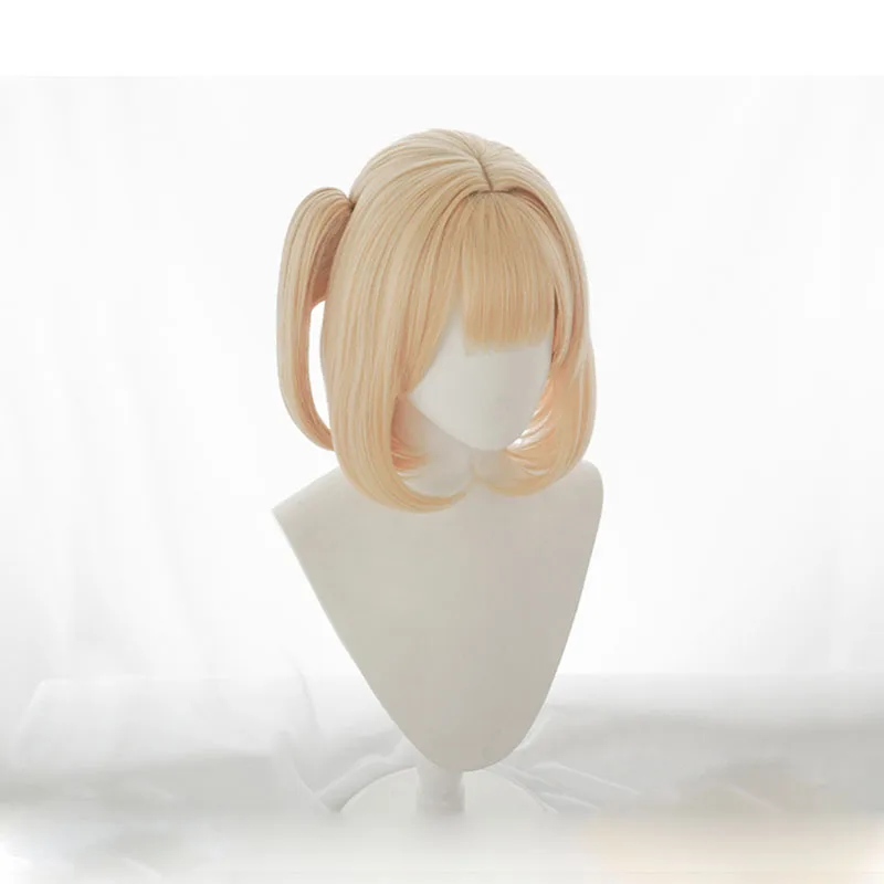 

Youtuber Hololive Watson Amelia EN VTuber Cosplay Short Blonde Heat Resistant Synthetic Hair + Wig Cap