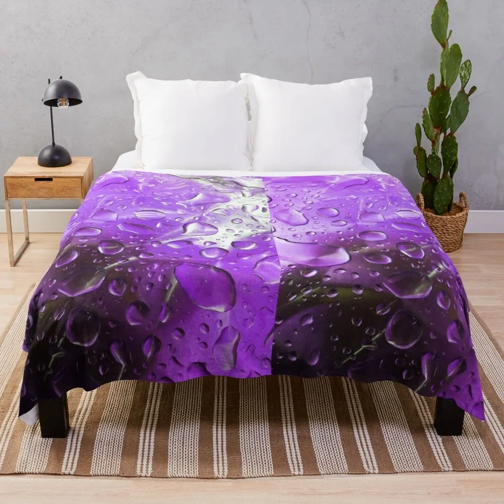 

Purple Rain Throw Blanket for sofa For Sofa Thin christmas decoration Blankets