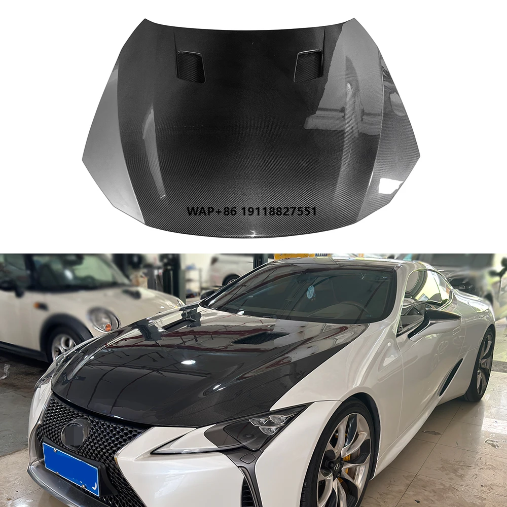 

Real Carbon Fiber TLS Style Hood forLC500 LC500h Hood Bonnet High Quality