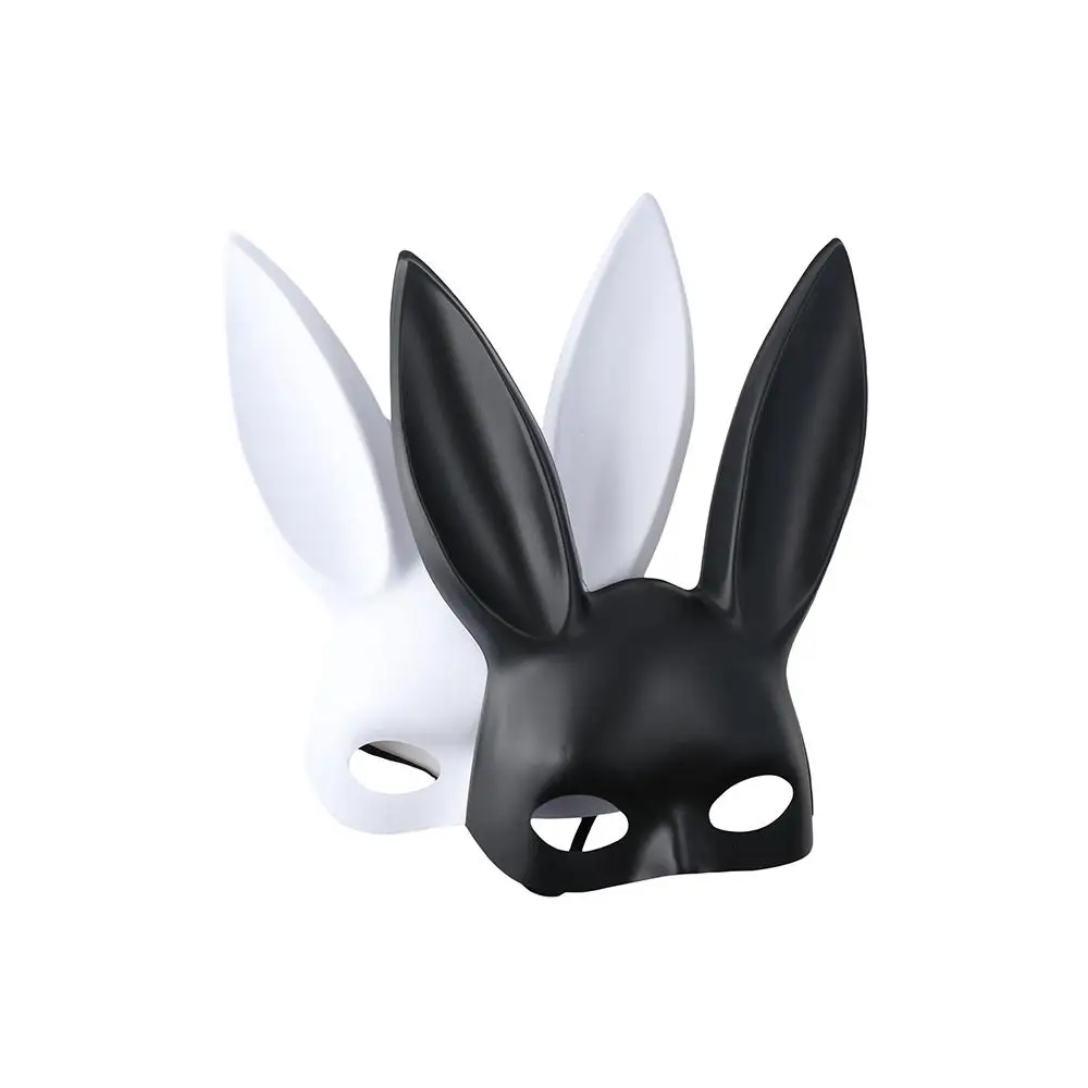 Fashion Party accessories Cosplay Props Halloween Mask Rabbit Ears Mask Women Half Mask Bunny Mask