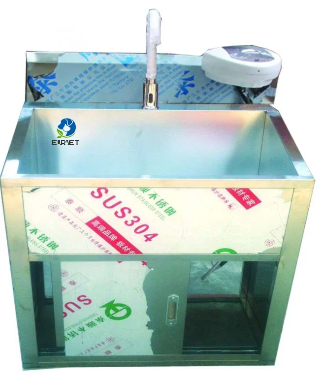 Superior Quality Hospital Washing Machine Veterinary Equipment Wash Basin Knee Operated for Vet Clinic