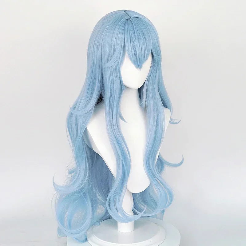 Anime New Rei Ayanami Cosplay Wig EVA Cosplay Long Wave Blue Wig EVA Cosplay Wigs Heat Resistant Synthetic Hair Wigs