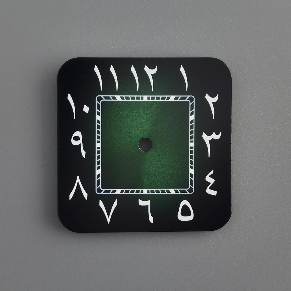 Tarcza Sandus NH35 tarcza cyfry arabskie tarcza kwadratowa tarcza kwadratowa obudowa odpowiednia do naprawy akcesoriów do zegarków z mechanizmem NH35/NH36