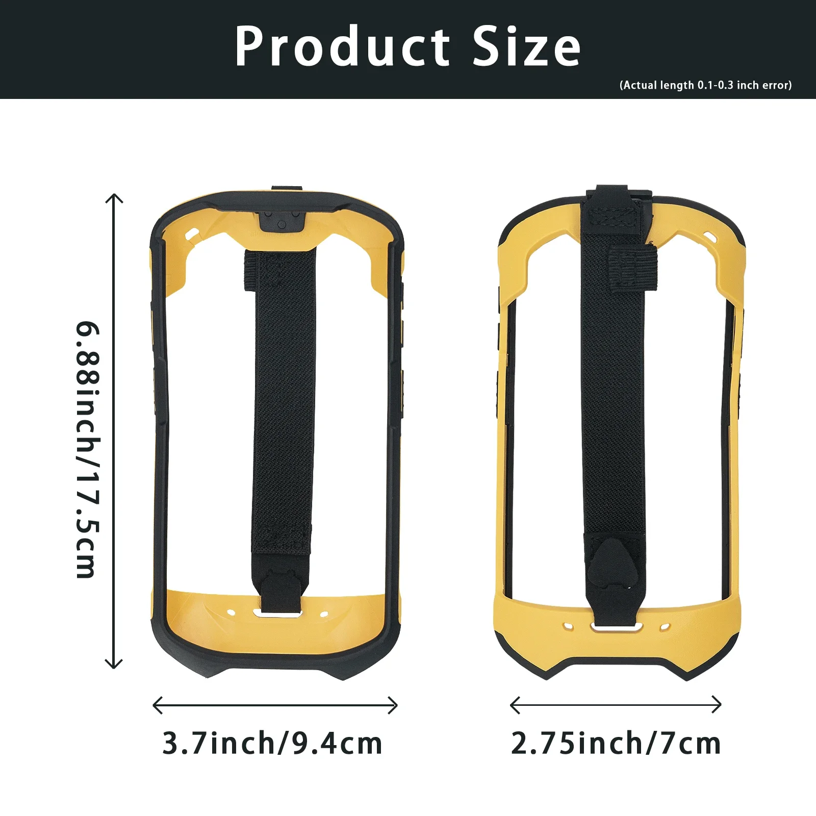 Étui de protection jaune-noir SG-TC5X-EXO1-01 de botte robuste pour Zebra TC51 TC52 TC56 TC57