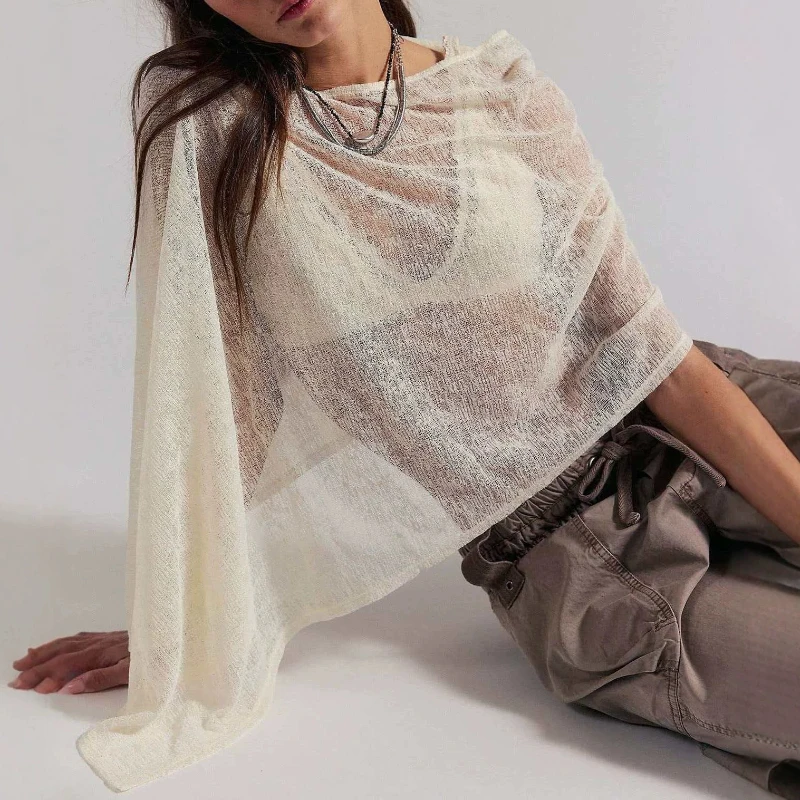 Hot Girl Shawl One Piece Multi-wear Knitted Poncho Shawl European and American AliExpress Fashion Shawl Women's Clothing