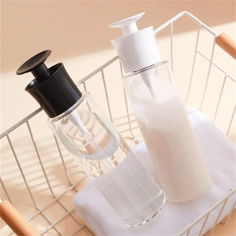 300ml Alcohol Liquid Refillable Bottles Empty Press Pump Dispenser Nail Art Polish Remover Cleaner Makeup Bottle Manicure Tool