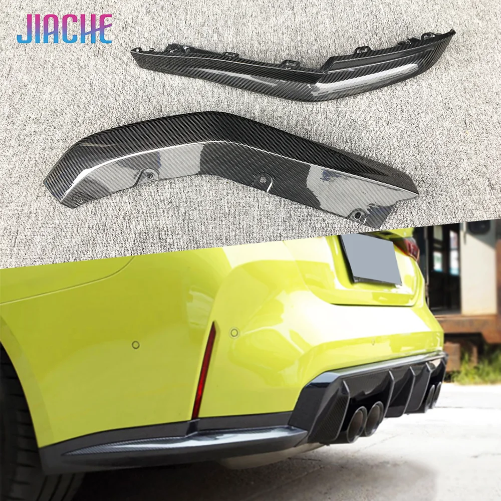 

Dry Carbon Fiber Rear Bumper Lip Splitters Flaps Apron For BMW G80 G82 G83 M3 M4 2021+ Rear Diffuser Lip Splitters