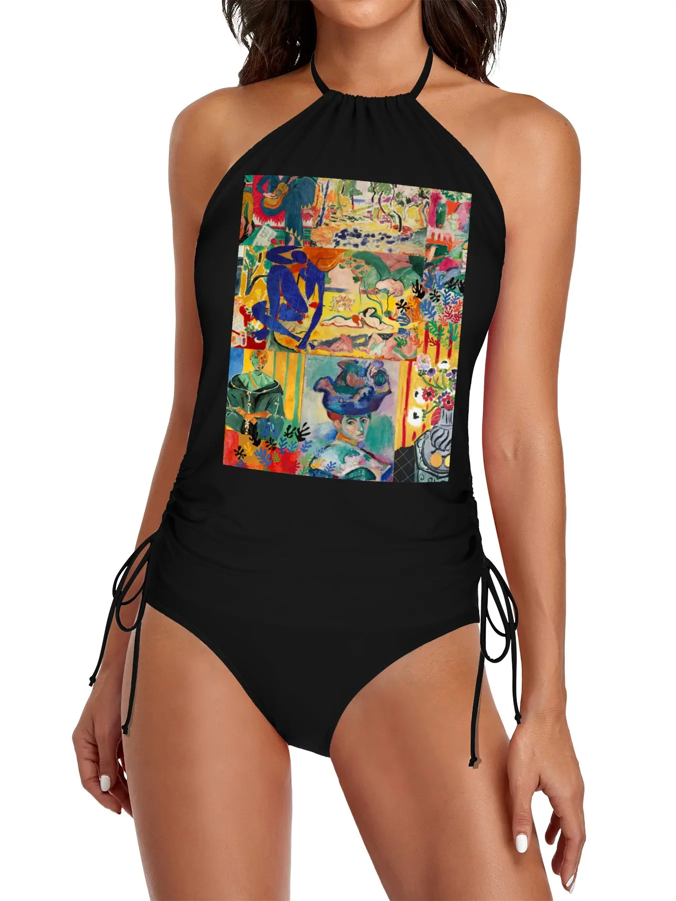 

Matisse Collage Split Swimsuit Set swimming suit woman beach clothes ladies full women swimsuit