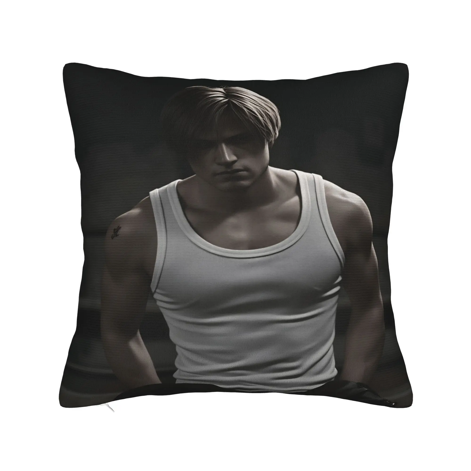 L-Leon Kennedys Pillowcases  Retro Trendy Pillow Case For Sofa Car Home Decor Comfy Pillow Cover