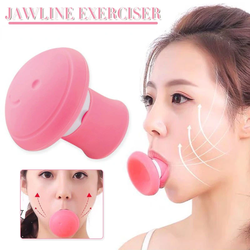 Silicone Jawline Exerciser Lifting Firming Face Double Chin Remover Ball Breathing Trainer Slimmer Muscle Training Face Lift Hot