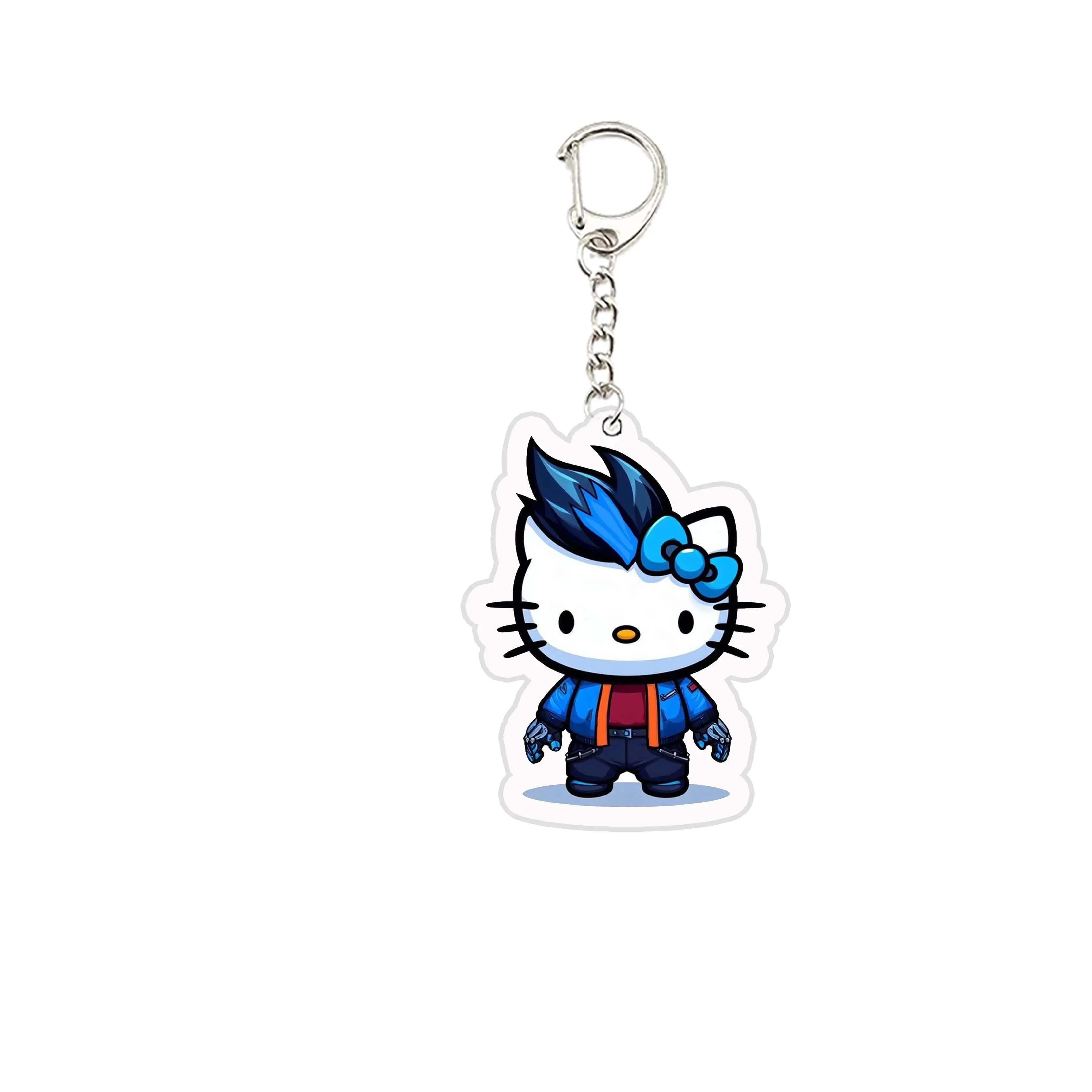 Valorant Keychains Key Ring Acrylic Valorant Cat Key Chain Cute Killjoy Val Jett Pendant Keyring for Accessories Bag Fans Gifts