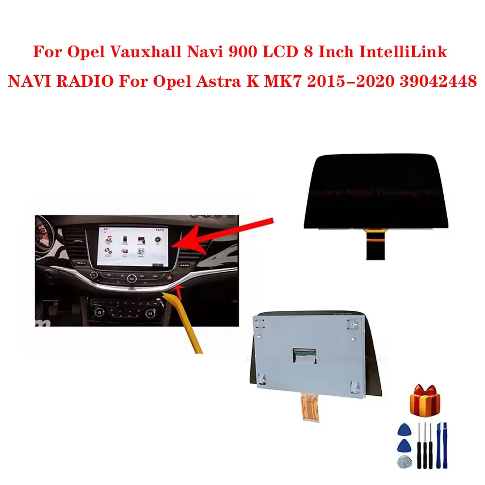 

For Opel Vauxhall Navi 900 LCD 8 Inch IntelliLink NAVI RADIO For Opel Astra K MK7 2015-2020 39042448