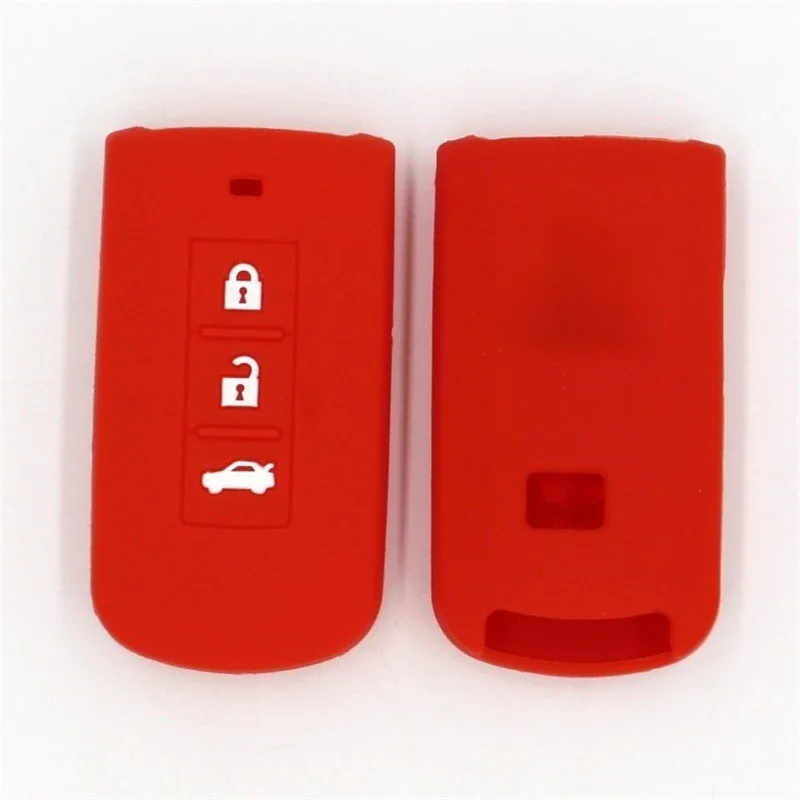 Silicone Car Key Cover for MITSUBISHI OUTLANDER 3 ASX Colt Lancer 10 EX Grandis Pajero Sport Remote Key Protection Case