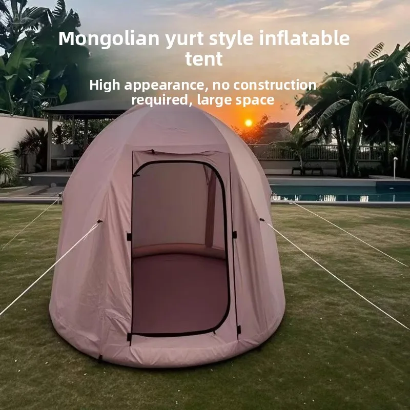 Round inflatable tent camping outdoor inflatable tent automatic camping inflatable tent