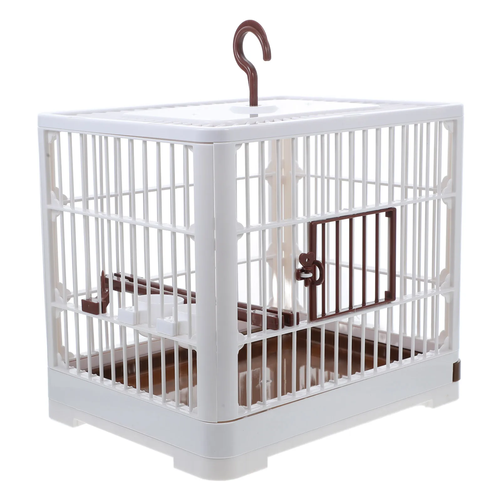 

Parrot Travel Cage Portable Lightweight Compact Bird Carrier Travel Cage for Small Birds Outdoor Use Parakeets