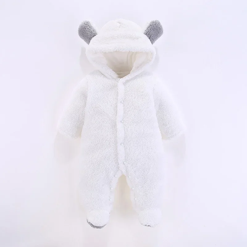 PatPat nuevo mono con capucha de diseño de oso lindo de algodón cálido de invierno para bebé recién nacido niño niña