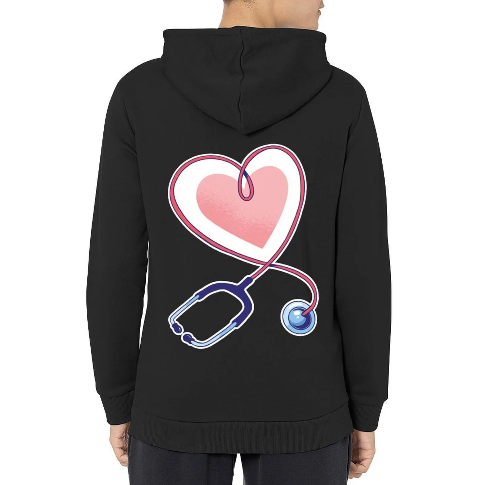 

STETHOSCOPE HEART Hoodie japanese style men clothes anime clothes men's coat hoodie oversize