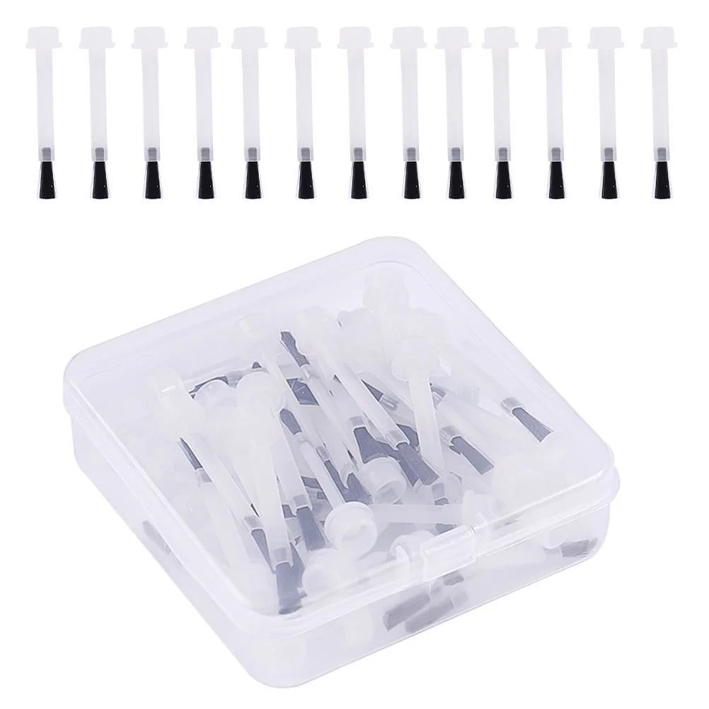 50 Pcs Nail Brush Polish Salon Supplies Small Gel Bottle Replacement to Disassemble