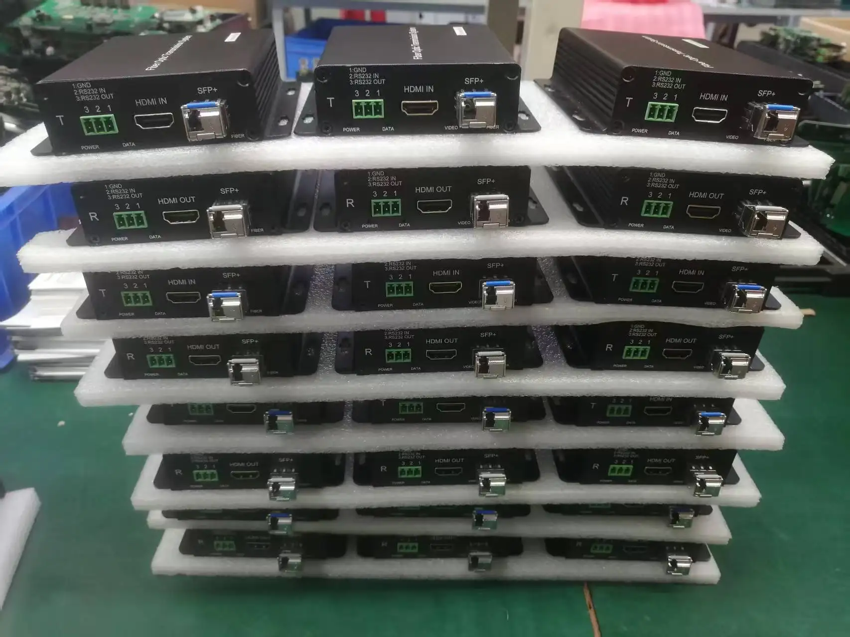 HDMI Video Transmit Over One Fiber Optic Cable With KVM, Audio, Data, SFP Module