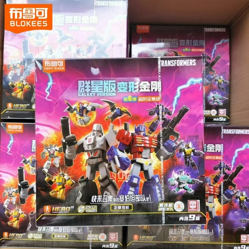 

New Hot Blokees Gv6 8cm Transformers Idw Optimus Prime Megatron Swoop Sunstreaker Wheeljack Kickback Dirge Action Figure Toys