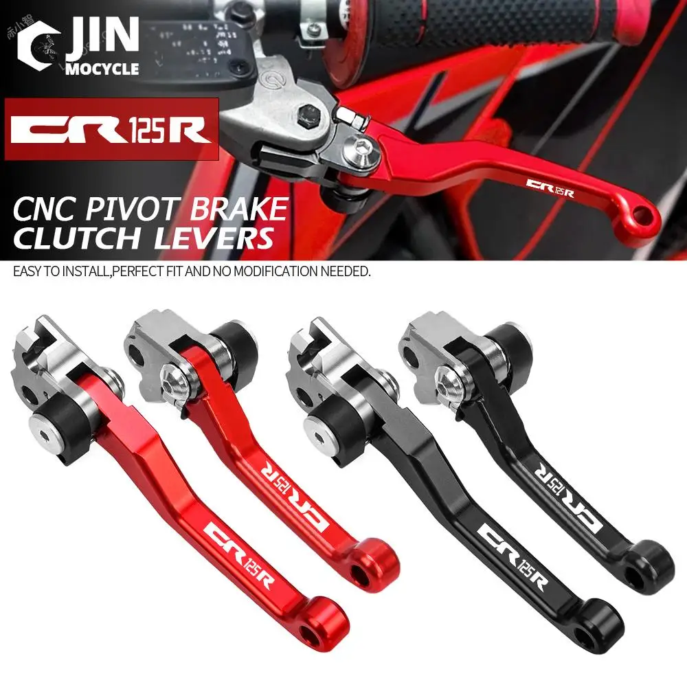 FOR HONDA CR125R CNC Motorcycle Brake Clutch Lever Motocross dirt bike Brakes Levers Accessories CR 125R 2004 2005 2006 2007