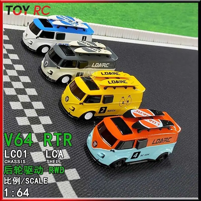 Ldarc Reddian V64 Rtr Auto telecomandata 1:64 Mini miniatura Simulazione Rc Modello Pane Auto da corsa