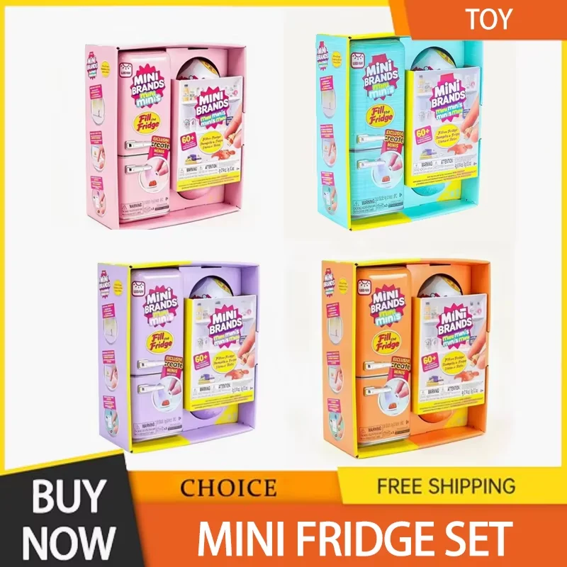 New ZURU Mini Brand Surprise Refrigerator Ball Mysterious Toy Decoration Model Blind Box Suitable for Birthday Gifts  Blind Box