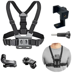 First Person Adjustable Action Camara Chest Strap Record Outdoor Live Mobile Phone Strap Mount for Cycling Skiing Gopor Holder