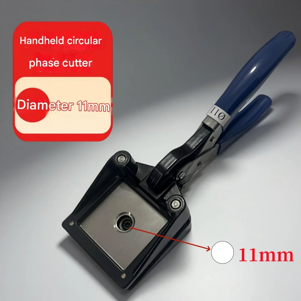 Handmatige ronde stansmachine 10mm-50mm, foto-snijder, stans voor papier, visitekaartjes, knutselwerk, doe-het-zelf projecten