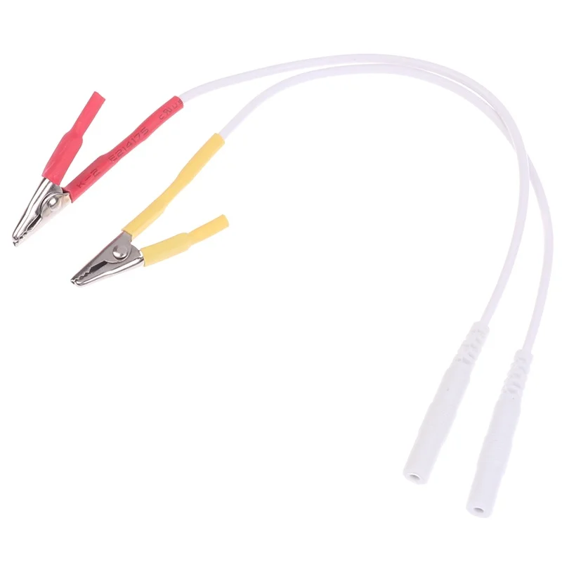 10Pcs TENS EMS Electrode Cable Wire Alligator Clip Replacement Accessory For Therapy Device