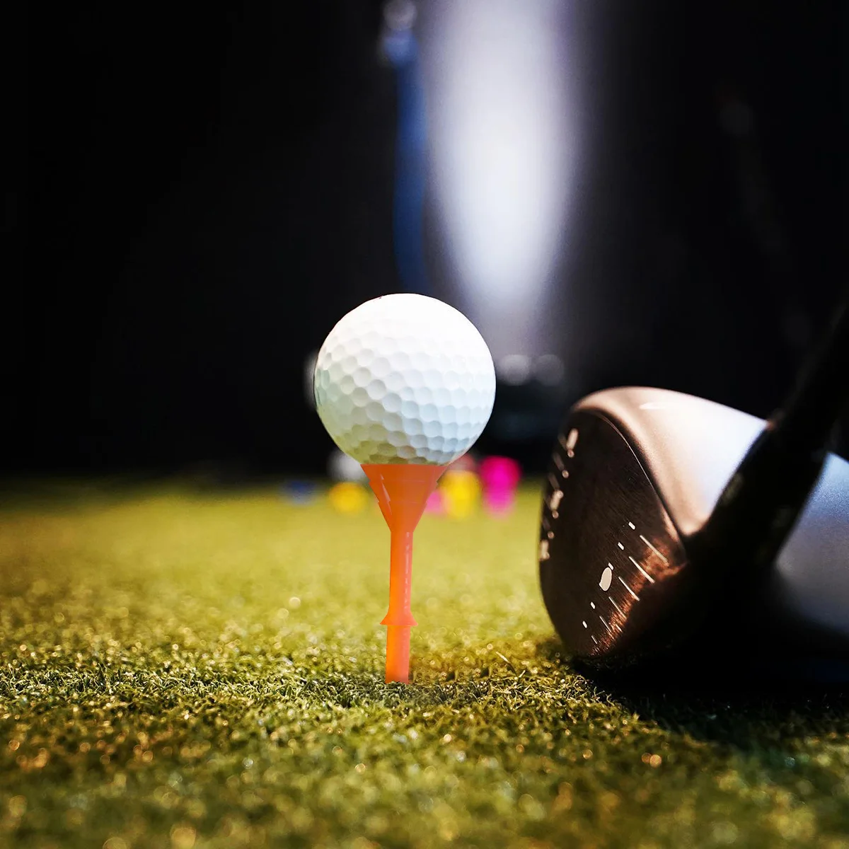 تي شيرتات جولف بلاستيكية 3 1/4 بوصة ترقية غير قابلة للكسر 50 عبوة تقلل من الاحتكاك تدور جانبي متين ومستقر 83 مم #6