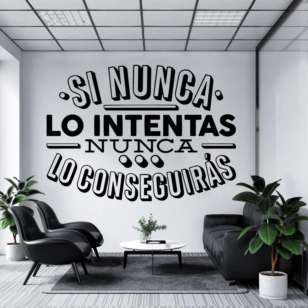 1 قطعة الجملة الإسبانية الجدار ملصق جدار ملصق لاصق لامع ورائع ديكور المنزل للأطفال غرفة المعيشة ديكور المنزل ملصقات مائي الإبداعية