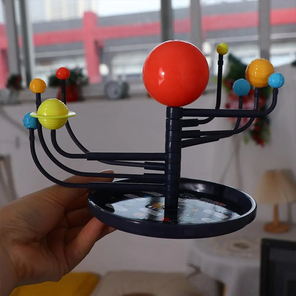 Ball Stand 3D Assembling Kids Gift Science Project Astronomy Child Plastic Toys 9 Planets DIY Solar System Model