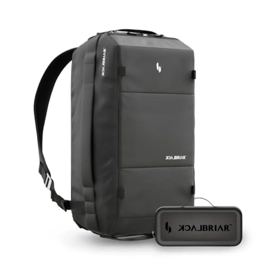 حقيبة ظهر Blackbriar Range Duffel 40L Ash Black 2.0 إصدار قابلة للتحويل مع وحدات وصول مغناطيسية حاصلة على براءة اختراع S-Partition Dual S #1