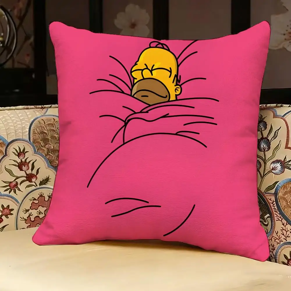 The S-Simpsons Anime-Kissenbezug, doppelseitig bedruckt, Sofakissen, Kopfteilkissen für Schlafzimmer – Detail 7
