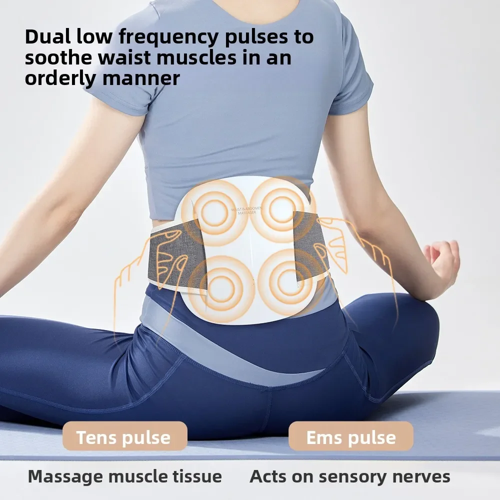 HEIßER VERKAUF Taille Lenden Infrarot Heiße Kompresse Taille und Bauch Massage Haushalt Low-frequenz Puls Taille Massager