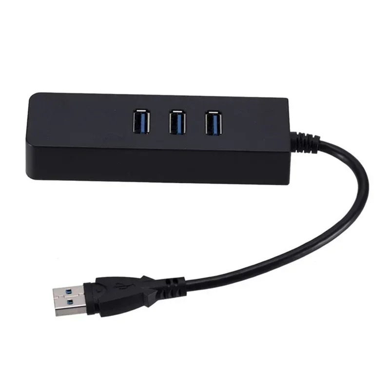 USB 3.0 Ethernet Adapter with 3 Ports USB 3.0 HUB USB Rj45 Gigabit Ethernet Lan 10/100/1000 Mbps Network Card for Macbook Laptop