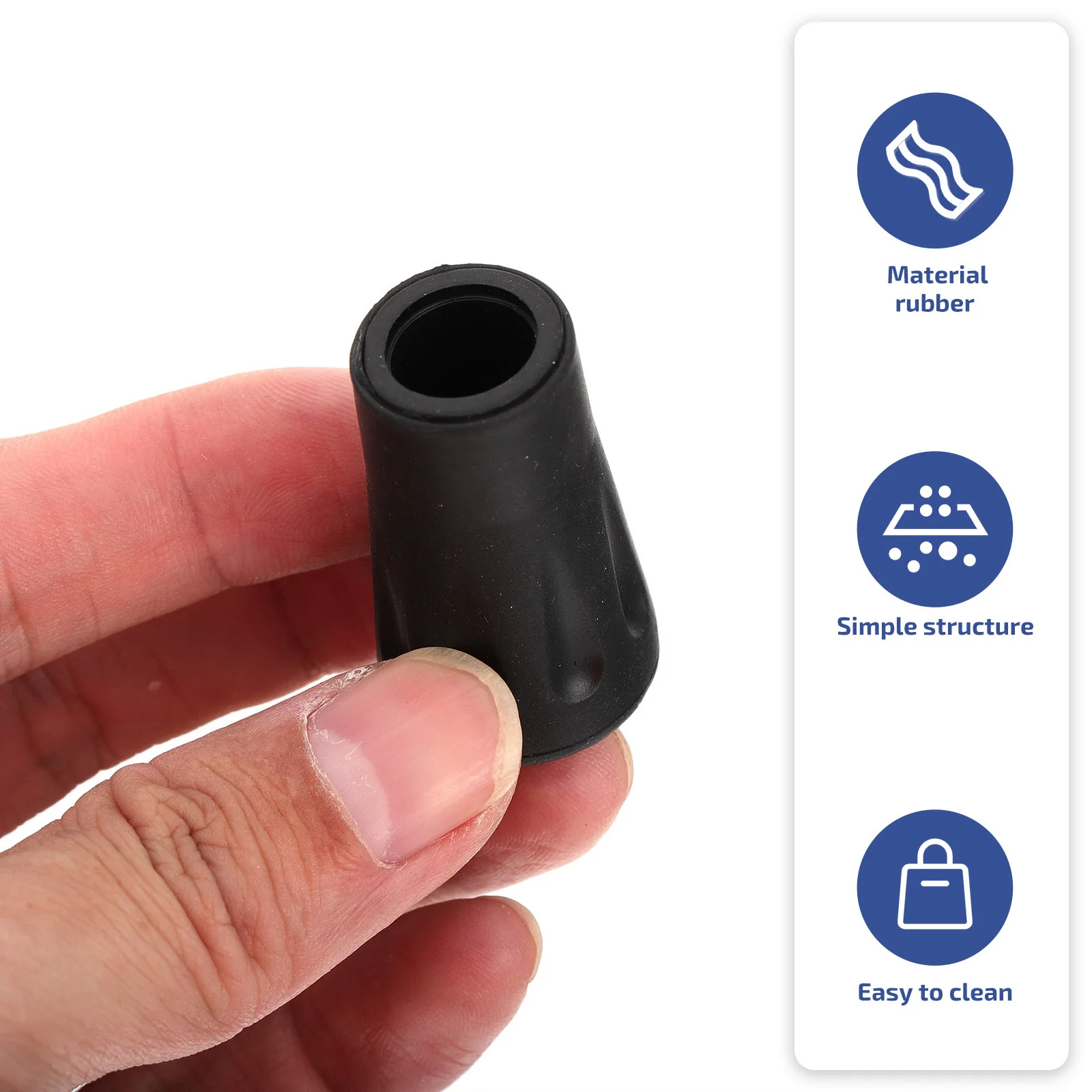 

10 Pcs Hiking Pole Topper Anti- Tip Cover Protectors Poles Tips Protective