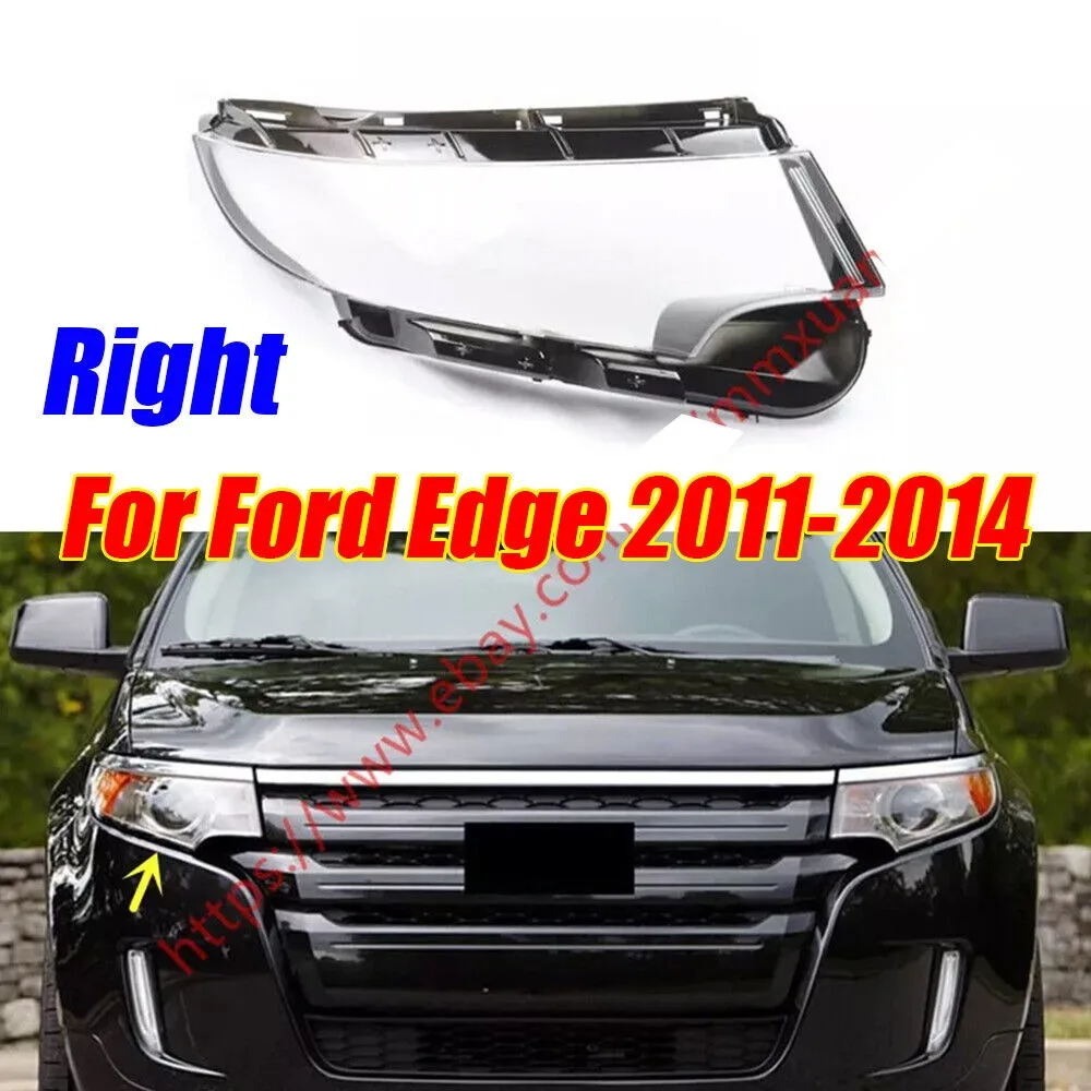 Right Side Clear Headlight Lens Cover Shell + Glue For Ford Edge 2011-2014