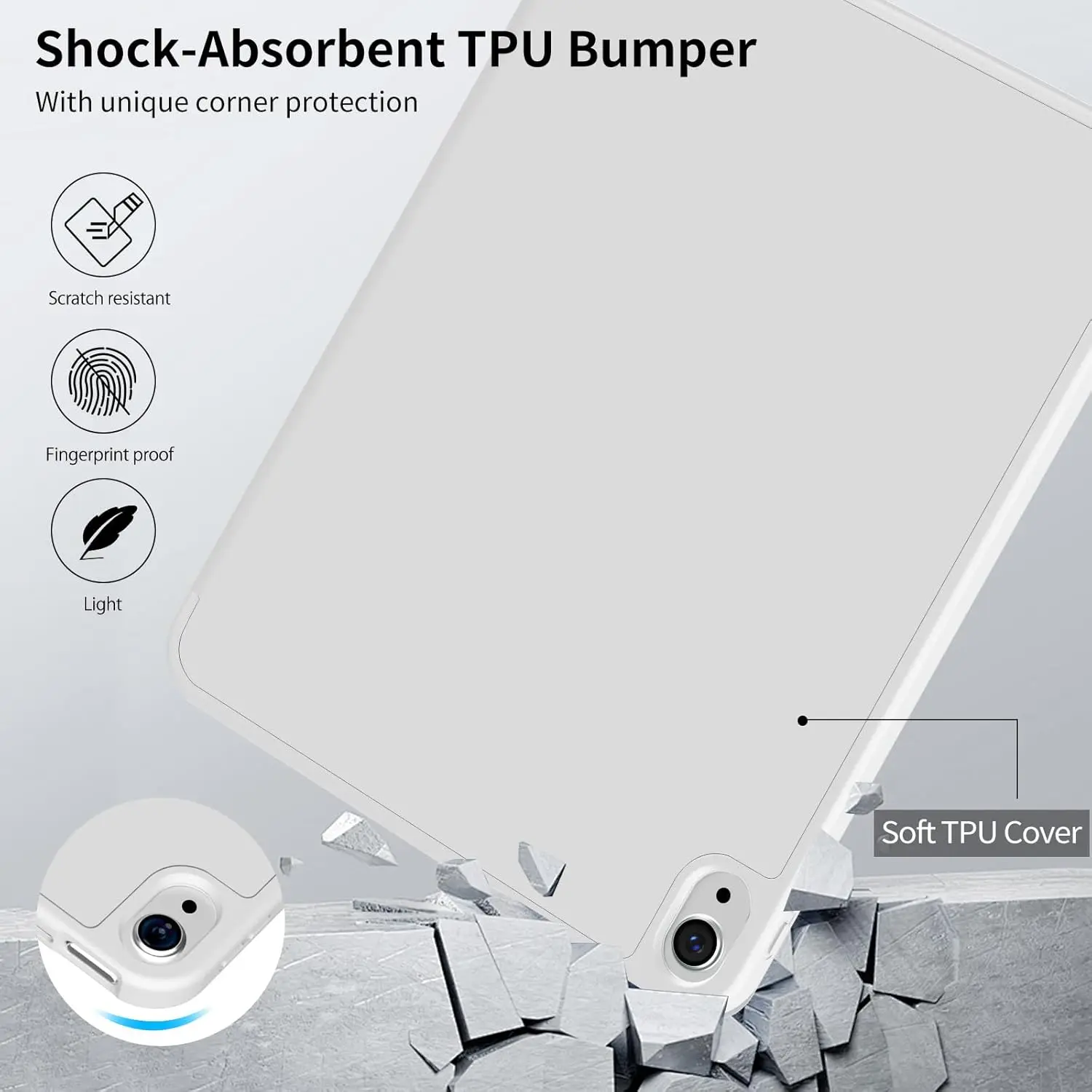 아이패드 (A16) 11세대 11인치 2025용 케이스, 아이패드 10세대 10.9인치 2022용 펜슬 홀더 포함, 자동 깨우기/잠자기 기능