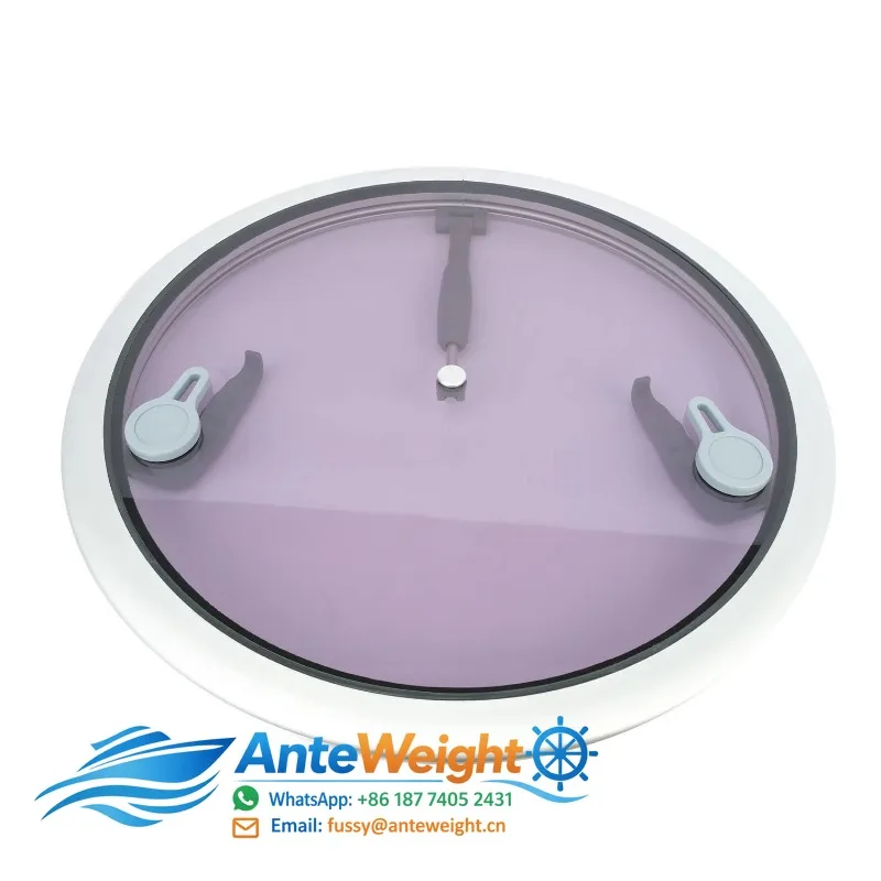 MARINE Aluminium Boat Window Acrylic Round Deck Hatch
