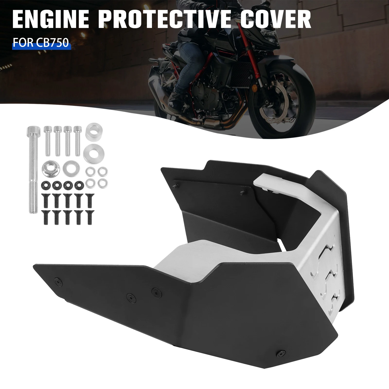 For Honda CB750 Hornet CB 750 2022-2024 Front Spoiler Engine Cover Skid Plate Bash Frame Belly Pan Sump Guard Protection