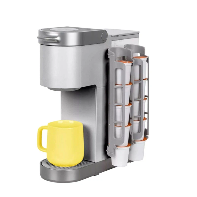 2 pezzi porta cialde di caffè salvaspazio organizer per cialde K-Cup compatibile con macchine da caffè Keurig organizer a doppio scomparto