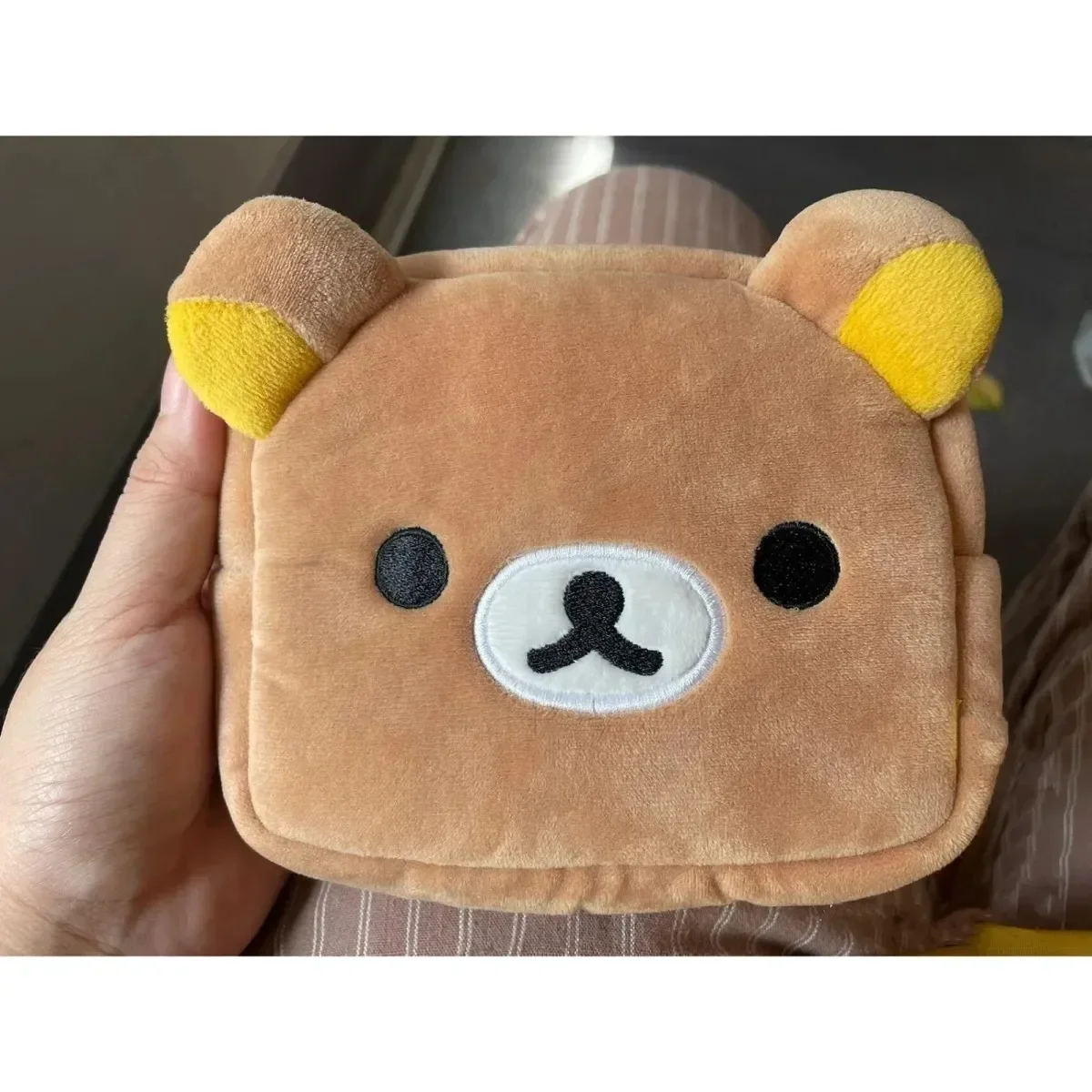 

Плюшевый пенал Rilakkuma Kawaii | Многофункциональный чехол с милым мультяшным медведем | Органайзер для косметики и сумка для хранения косметических средств