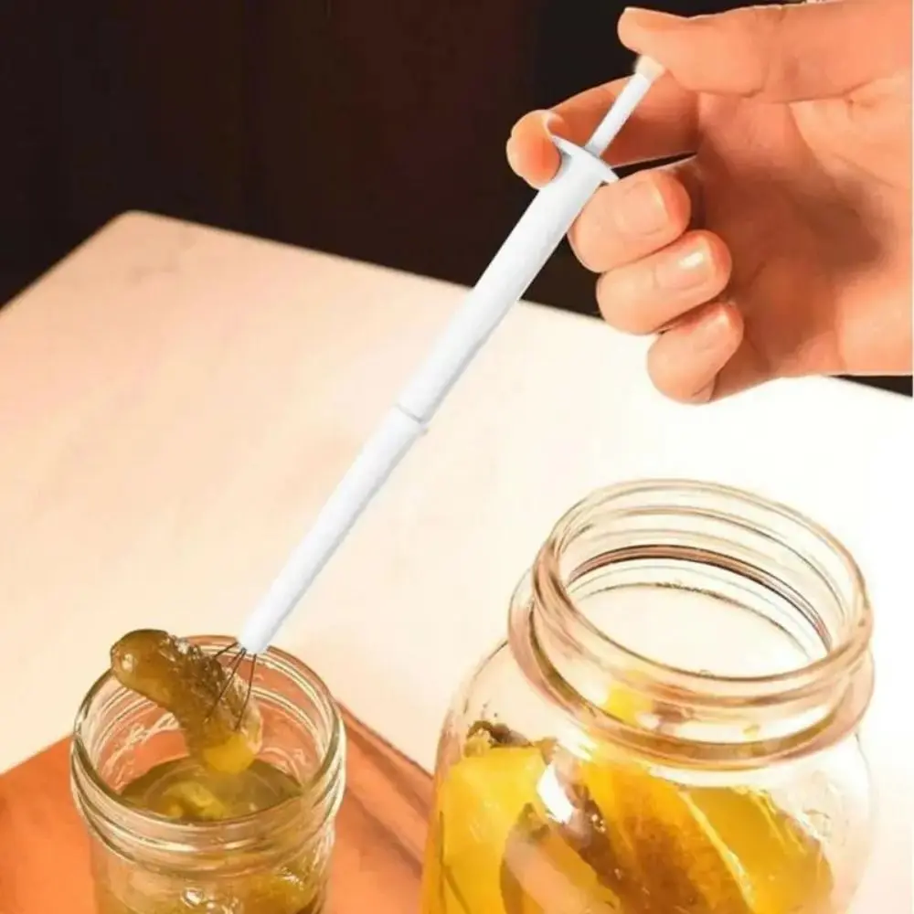 Easy To Use Multifunction Pickle Picker Convenient Reusable Food Grabber Tools 4 Claw Plastic Kimchi Cucumber Tongs Home