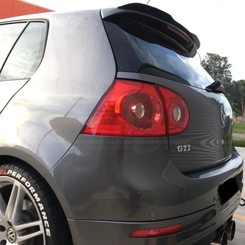 UBUYUWANT Rear Roof Lip Spoiler For VW MK5 GTI Hatchback Spoiler High Quality ABS Plastic Gloosy Black Car Tail Wing Decoration