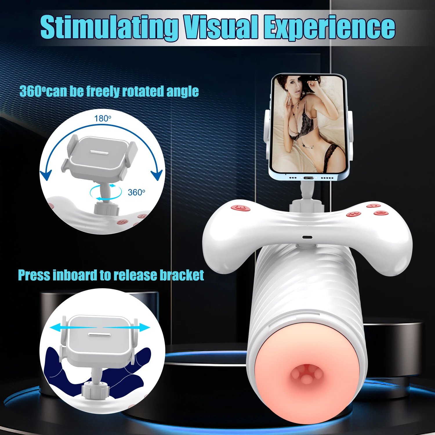 Automatic Male Masturbating Blowjob Machine 10 Vibration 6 Sucking Modes Masturbation Cup Sex Toys Adult Goods For Men Supplies